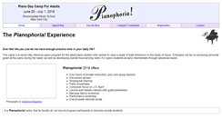 Desktop Screenshot of pianophoria.com